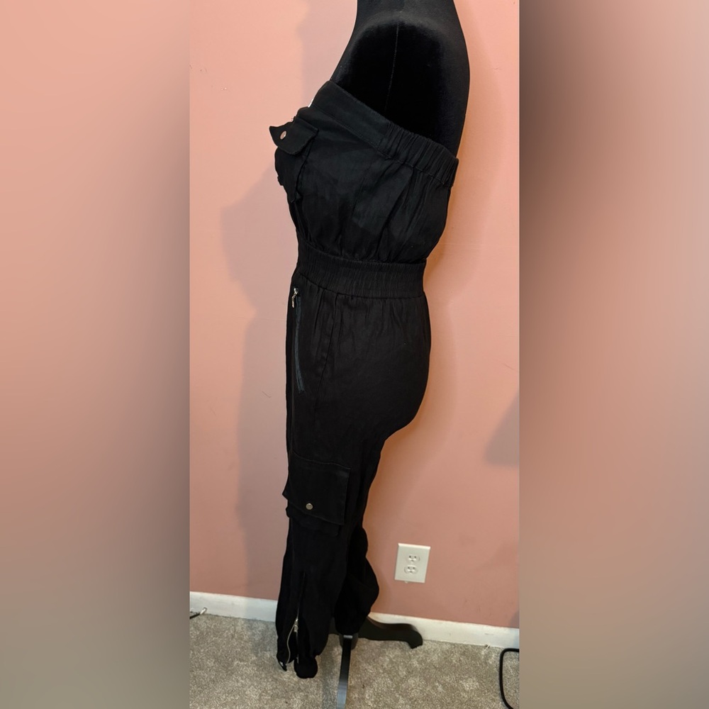 Bebe Black Strapless jumpsuit - Picture 4 of 9